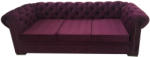MobAmbient Canapea extensibilă 3 locuri, mov - model CHESTERFIELD Canapea