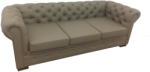 MobAmbient Canapea extensibilă 3 locuri, cappuccino - model CHESTERFIELD Canapea