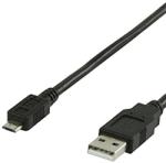 Valueline Cablu USB 2.0 tata - micro USB tata 1m negru VALUELINE (VLCB60500B10)
