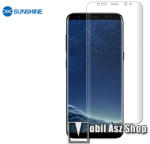 SUNSHINE Hydrogel TPU képernyővédő fólia - Ultra Clear, ÖNREGENERÁLÓ! - 1db, a teljes képernyőt védi - SAMSUNG Galaxy S8 Plus (SM-G955)