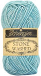 Scheepjes Stone Washed 813 Amazonite - világoskék pamut keverék fonal