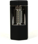 Xikar Meridian Matte Black - Gunmetal Soft Flame szivaros öngyújtó nagy méretű szivarokhoz is - matt fekete (600BKGM)