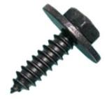  Hatlapfejű, alátétes, horganyzott lemezcsavar, 4, 8x19 mm, fekete, 10 db/csomag