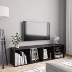 vidaXL Bibliotecă/Comodă TV, negru, 143x30x36 cm (800262) Raft