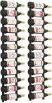 vidaXL Suporturi vin montate pe perete, 12 sticle, 2 buc, negru, fier (282467) - vidaxl Suport sticla vin