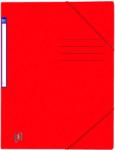 OXFORD Dosar A4, carton MultiStrat 390g/mp, cu elastic, OXFORD Top File - rosu (OX-400116267) - birotica-asp