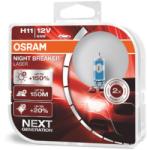 OSRAM H11 12V 55W PGJ19-2 NIGHT BREAKER SILVER halogén izzók + 100% / 2db / (O-642113)