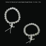  Bratara Tip Mala din Cuart Laptos Zapada Margele Rotunde - 8 x 8 mm - 1 Buc
