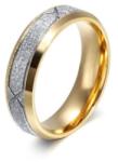 Ékszerkirály Férfi karikagyűrű, geometrikus mintával, nemesacél, ezüst, 9-es méret (32376659986_4)