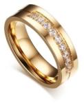 Ékszerkirály Női karikagyűrű, nemesacél, rosegold, 8-as méret (32656843976_7)