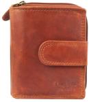 Leonardo Verrelli Portofel dama, Leonardo Verrelli, protectie RFID, piele maro, 10 x 12 cm (3000289-002)