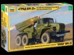 Zvezda Kit model militar 3655 - Lansator rachete BM-21 Grad (1: 35) (32-3655)