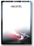  Oklevél A/4 labdarúgás, szürke-fehér