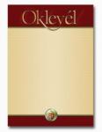  Oklevél A/4 címeres, barna-sárga
