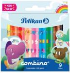 Pelikan Carioci combino super 411 set 9 culori varf gros Pelikan 814553 (814553)