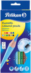 Pelikan Creioane colorate hexagonale cu radiera, 12 culori/set PELIKAN