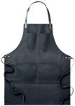 Everestus Sort de bucatarie din panza cu insertii din piele, Everestus, SB3, negru (EVE01-MO9237-03)