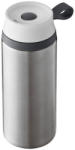 EVERESTUS Cana de calatorie 350 ml, perete dublu, Everestus, FW, otel inoxidabil exterior, plastic interior, argintiu (EVE06-10030803)