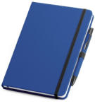 Everestus Set pix si agenda A5 cu pagini veline, Everestus, BL05, piele ecologica, albastru, lupa de citit inclusa (EVE07-93795-114)