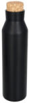 EVERESTUS Sticla termoizolanta 590 ml, perete dublu, fara condens, capac din pluta, Everestus, NE, otel inoxidabil, negru (EVE06-10053500)