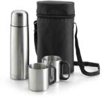 EVERESTUS Termos 500 ml cu 2 cani si husa de protectie, Everestus, TL, otel inoxidabil, argintiu (EVE07-94609-107)