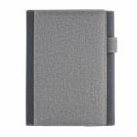 Everestus Agenda A5 coperta magnetica, suport pix si 3 locuri de carduri, 128 pagini, Everestus, DE, pu, hartie, gri (EVE08-P773-082)