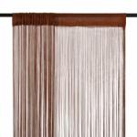 vidaXL Draperii cu franjuri, 2 buc. , 140 x 250 cm, maro (132411)