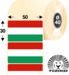 Tezeko Magyar Zászló etikett címke, 50 * 30 mm-es (1000 db/tekercs) (T0500003000-022) - dunasp