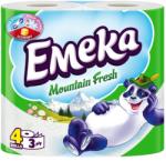 Emeka Mountain Fresh Hartie igienica, 3 straturi, 4 role