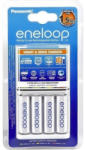Sanyo/Panasonic Eneloop Gyorstöltő + 4db AA 1900 mAh akku (K-KJ55MCC40E)