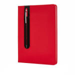 Everestus Agenda A5 coperta tare PU standard si pix metalic stylus, Everestus, SD, hartie, otel inoxidabil, rosu (EVE08-P773-314)