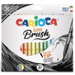 CARIOCA 1-6mm (tip pensula) 20 culori/cutie Super Brush CARIOCA (9835)