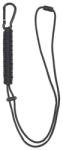 MILTEC Sfoarpă Paracord cu carabină, neagră