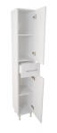 Meble Stolarz Cologna Simple Fürdőszobai magas szekrény fehér