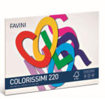 FAVINI Bloc de desen A4, hartie colorata, 220 g, FAVINI Colorissimi, 16 file