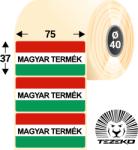 Tezeko Magyar Termék etikett címke, 75 mm * 37 mm-es (1000 db/tekercs) (T0750003700-034)