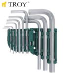 TROY Комплект шестограмни ключове 9бр. / troy 26201 / (t 26201)