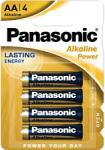 Panasonic Alkaline Power AA ceruza 1.5V alkáli/tartós elemcsomag 4db (LR6APB-4BP) (LR6APB-4BP)