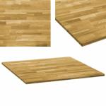 vidaXL Blat de masă, lemn masiv de stejar, pătrat, 23 mm, 80x80 cm (245988) - vidaxl