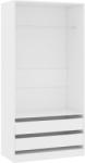 vidaXL Șifonier, alb, 100x50x200 cm, PAL (800603) Garderoba