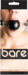  Bare bondage ballgag. fekete szájpecek légzőfuratokkal 4 cm