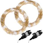 Voltronic LED lánc készlet 2db 50 LED hideg fehér (30010265)