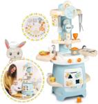 Smoby Bucătărie didactică pentru cei mici Ptitoo Smoby și cuburi sau forme de sortat și ceas cu sunete de la 18 luni (SM310717) Bucatarie copii