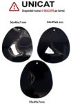  Pandantiv Agata Sardonix Druzy Picatura cu Gaura - 53-55 x 46-49 x 7-8 mm