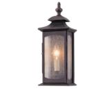 Quintiesse Aplică exterior vintage din metal bronz antichizat Market Square, 1xE14, IP44, H: 356mm, QN-MARKET-SQUARE-S (QN-MARKET-SQUARE-S)