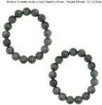  Bratara Turmalina Verde cu Cuart Diametru 60 mm - Margele Rotunde - 11 -11, 9 mm