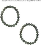  Bratara Turmalina Verde cu Cuart Diametru 54 mm - Margele Rotunde - 8 - 8, 9 mm