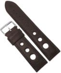  Curea de ceas Maro-Inchis din Piele Naturala - Model cu Gaurele - 22mm - WZ3986 (WZ3986)