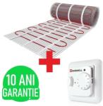 FALCON Heat Generation Kit covor de incalzire electrica FALCON U-HEAT 9 m2 = 1350 W + Termostat manual U-HEAT pe perete cu senzor de temperatura pardoselei