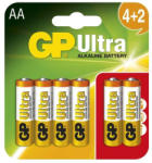 GP Batteries GP 15AU 1, 5V AA LR6 Ultra alkáli elem 6db-os csomagban